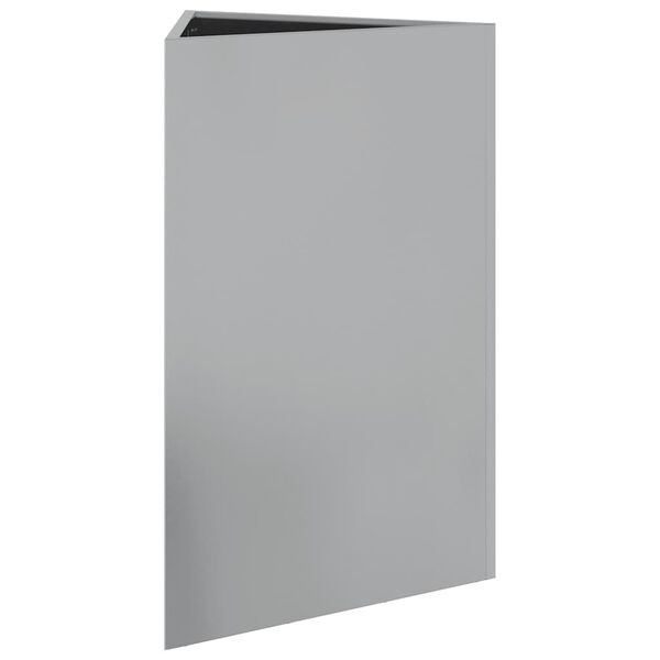 vidaXL Garden Planter Galvanized Steel Medium Durable Triangular