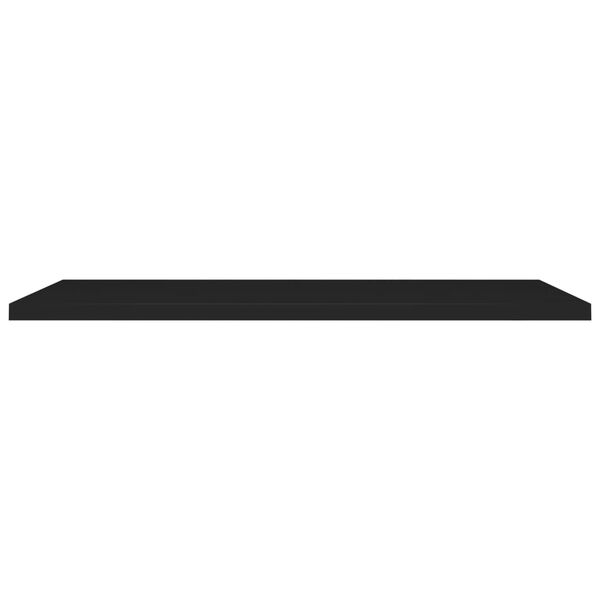 vidaXL Wall Shelf Set of 2 Black Honeycomb MDF, Metal Large