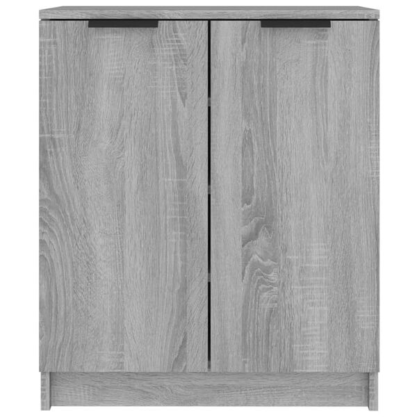 vidaXL Shoe Cabinet Grey Sonoma Engineered Wood Medium Doors
