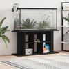 vidaXL Aquarium Stand Black Engineered wood Large Storage