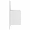 vidaXL Wall-mounted Bedside Cabinet Set of 2 High gloss white