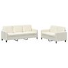 vidaXL Sofa Set Cream Velvet (100% polyester), Metal, Textilene, Plywood