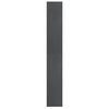 vidaXL Book Cabinet Grey Solid Pinewood Tall Book Cabinet Rectangular