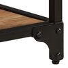 vidaXL Coffee Table Natural Brown Solid Acacia Wood, Powder-Coated Iron