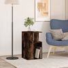 vidaXL Side Table Smoked oak Engineered wood Small Side Table Square