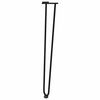 vidaXL Hairpin Table Leg Black Solid powder-coated steel Standard