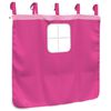 vidaXL Curtain for Loft Bed Pink 100% Polyester Fits loft bed Modern