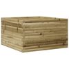 vidaXL Garden Planter Natural Wood Impregnated Solid Pine Wood Medium