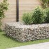 vidaXL Gabion Raised Bed Silver Steel wire 19.7 x 19.7 x 19.7 in Durable