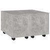 vidaXL Coffee Table Concrete Grey Engineered Wood Medium Extendable