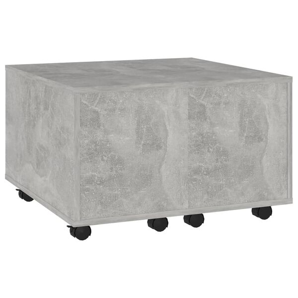 vidaXL Coffee Table Concrete Grey Engineered Wood Medium Extendable