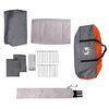vidaXL Family Tent with Porch Dome 9-Person Grey and Orange Waterproof