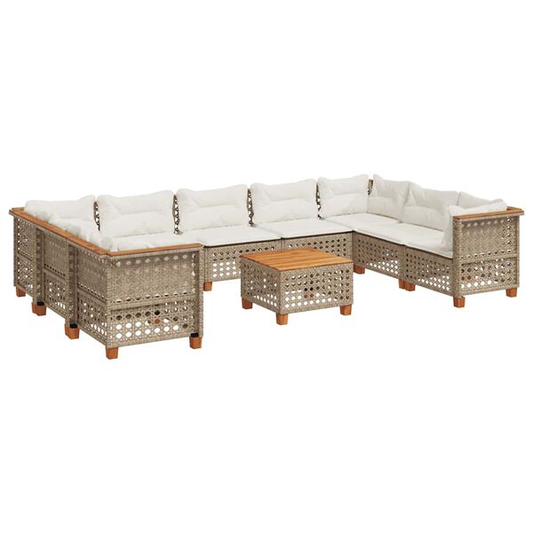 vidaXL Outdoor Sofa Set Beige