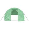 vidaXL Greenhouse Green Polyethylene, Galvanized Steel Large