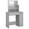 vidaXL Dressing Table Grey Sonoma Engineered wood, acrylic