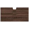vidaXL Bathroom Sink Cabinet Brown Oak Engineered Wood, Powder-Coated Steel