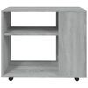 vidaXL Side Table Grey Sonoma 27.6x13.8x21.7" Engineered Wood