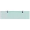 vidaXL Floating Shelf Clear Tempered safety glass 27.6 x 7.9 in