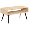vidaXL Coffee Table Natural Mango Wood Solid Mango Wood Standard