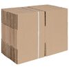 vidaXL Folding Box 50 pcs Natural 5.91 x 5.91 x 3.15 in Cardboard