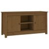 vidaXL TV Cabinet Honey brown Solid pine wood Medium TV Cabinet
