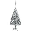 vidaXL Artificial Pre-lit Christmas Tree with Ball Set Green 70.9" PVC