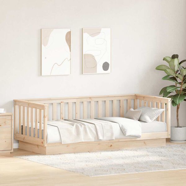 vidaXL Day Bed without Mattress 90x200 cm Solid Wood Pine