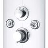 vidaXL Shower Panel Unit 9.8x16.9x47.2" Silver