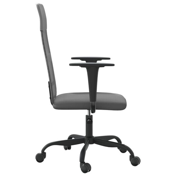 vidaXL Office Chair Grey Mesh fabric (100% polyester) Standard