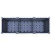 vidaXL Raised Bed Blue Grey Polypropylene 47.2 x 15.7 x 15.0 in Durable