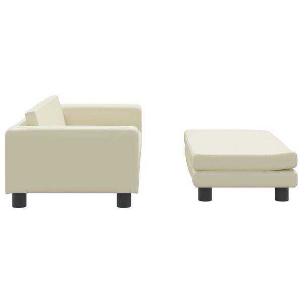 vidaXL Kids Sofa Cream