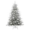 vidaXL Artificial Hinged Christmas Tree Green and white PVC, PE, Iron