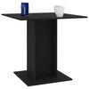 vidaXL Dining Table Black Engineered wood 31.5 x 31.5 in Durable