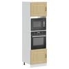 vidaXL Oven Cabinet Set of 2 Sonoma oak Engineered wood Compact