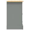 vidaXL Bedside Cabinet Grey body and brown top