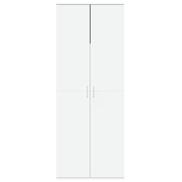 vidaXL Highboard White 27.6"x13.8"x70.9" Engineered Wood