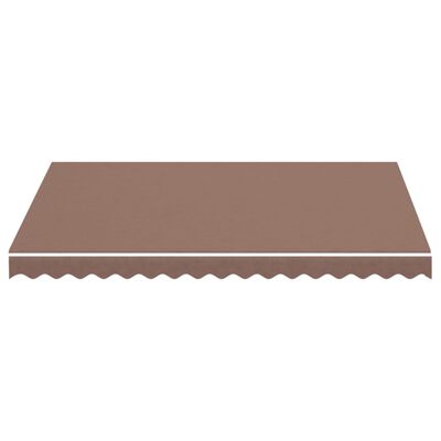 vidaXL Replacement Fabric for Awning Brown 9.8'x8.2'