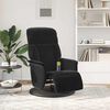 vidaXL Massage Recliner Chair with Footrest Black Velvet