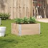 vidaXL Garden Planter Natural Pine Solid Pine Wood Medium Foldable