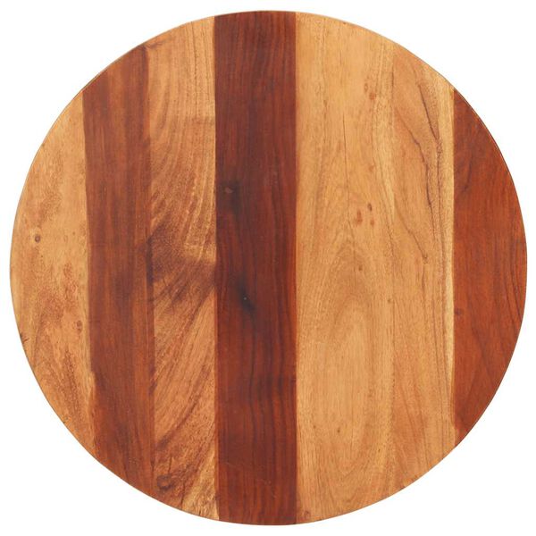 vidaXL Table Top Solid Wood Acacia Round 0.98 - 1.06 " 23.6 "