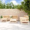 vidaXL Garden Lounge Set Natural wood Solid pine wood Modular Modular