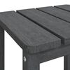 vidaXL Garden Table Anthracite HDPE Small UV-resistant materials