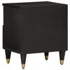 vidaXL Bedside Cabinet Black and natural wood Solid mango wood, iron