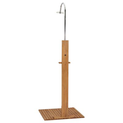 vidaXL Garden Shower 29.5"x29.5"x82.7" Solid Teak Wood