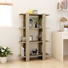 vidaXL Book Cabinet Sonoma oak Engineered wood Medium Book Cabinet