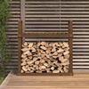 vidaXL Firewood Rack Honey Brown 43.3x13.8x42.7" Solid Wood Pine