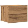 vidaXL Wall-mounted Bedside Cabinet Artisan oak Engineered wood Compact