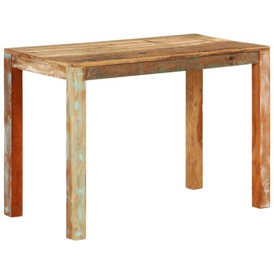 vidaXL Dining Table 43.3"x21.7"x29.9" Solid Wood Reclaimed