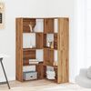 vidaXL Corner Bookcase 4-Tier Artisian Oak 33.5x33.5x55.1" Engineered Wood