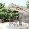 vidaXL Garden Bar Set Grey